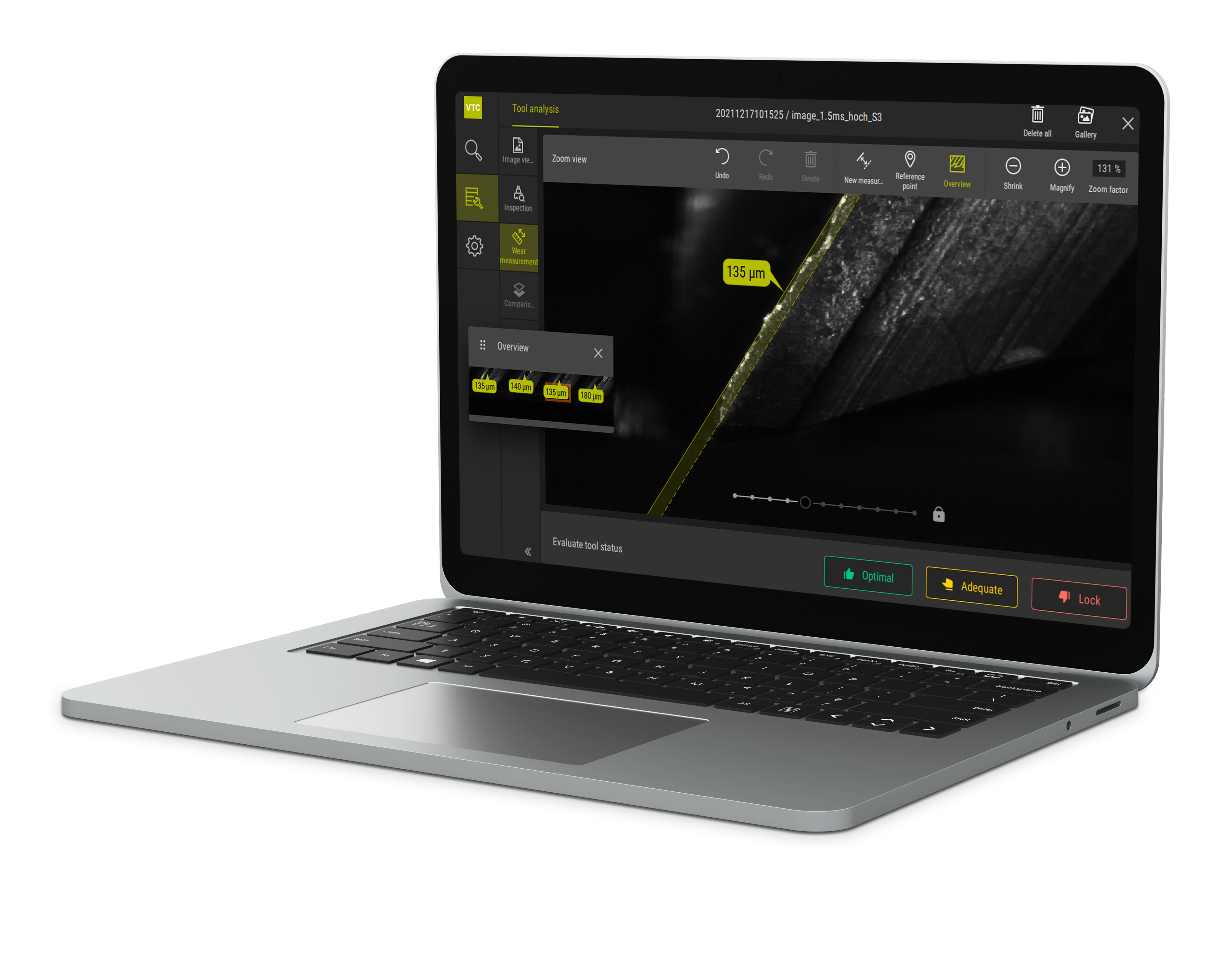 [Translate to French:] VTC-Software zur ganzheitlichen Werkzeugprüfung